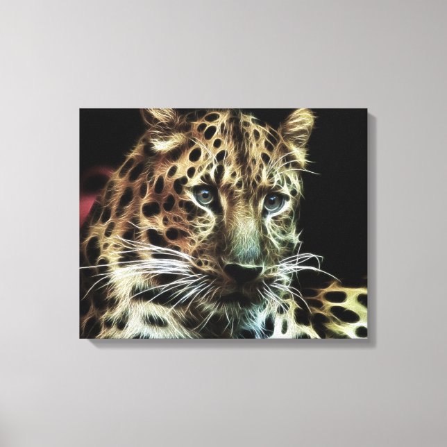 Impressão Em Tela Canvas-leopardo selvagem (Frente)