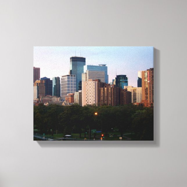 Impressão Em Tela CANVAS: Minneapolis, MN Skyline_ (Frente)