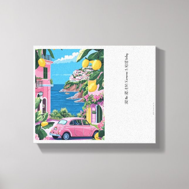 Impressão Em Tela "Canvas Wall Art with Elegant Calligraphy – Inspir (Frente)