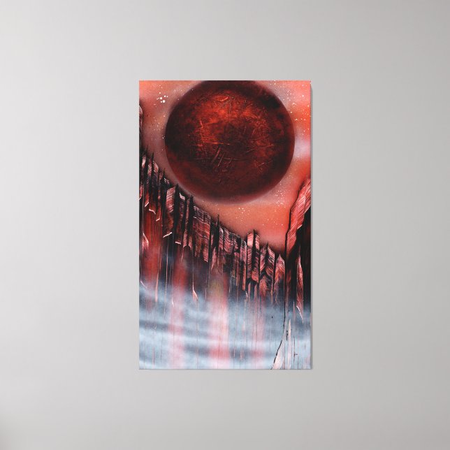 Impressão Em Tela Canyon em Crimson (Frente)