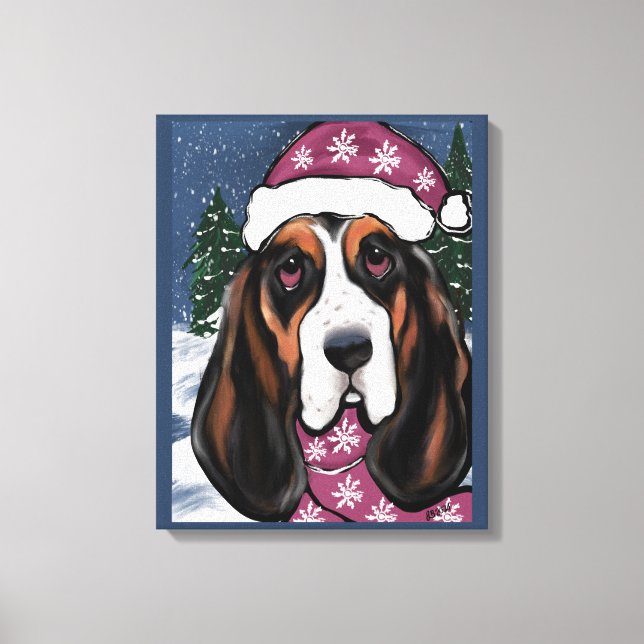 IMPRESSÃO EM TELA CÃO BASSET  (Frente)