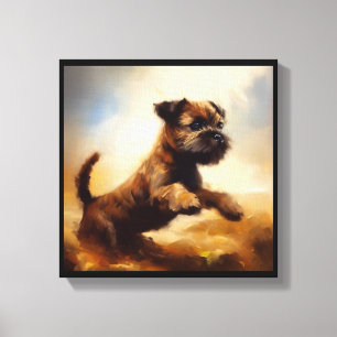 Impressão Em Tela Cão Border Terrier 
