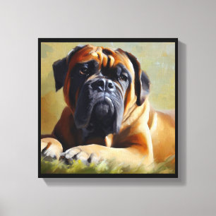 Impressão Em Tela Cão Bullmastiff