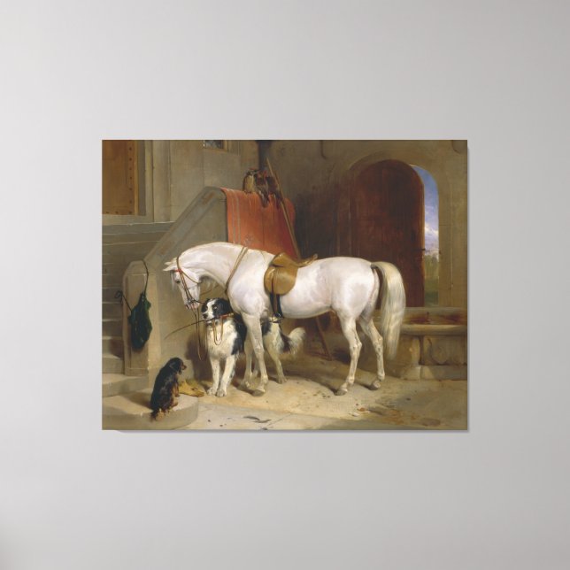 Impressão Em Tela Cão-cavalo Favoritos pintura arte Landseer (Frente)