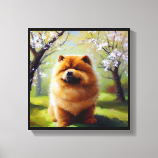 Impressão Em Tela Cão Chow Chow