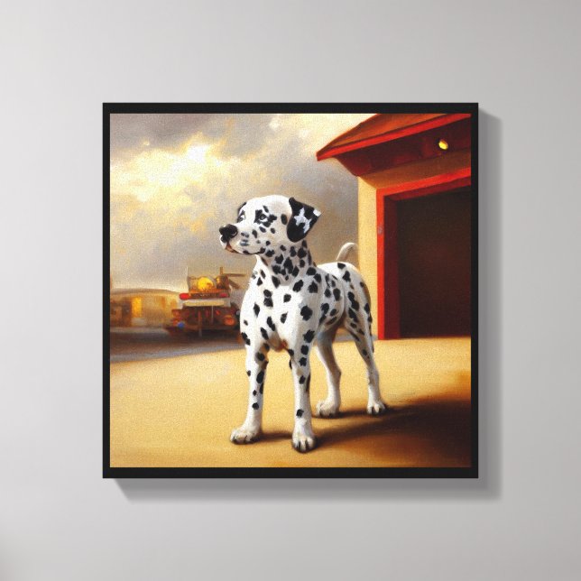 Impressão Em Tela Cão Dalmata (Frente)