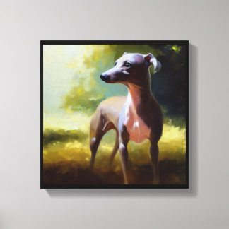 Impressão Em Tela Cão de Greyhound Italiano