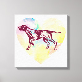 Impressão Em Tela Cão de Ponteiro Inglês