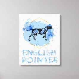 Impressão Em Tela Cão de Ponteiro Inglês