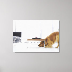 Impressão Em Tela Cão e mesa
