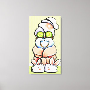 Impressão Em Tela Cão Groomer Spa Robusto Shih Tzu Cucumber