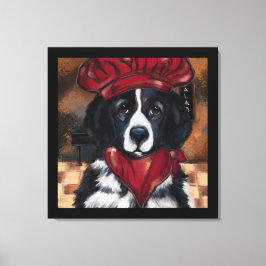 Impressão Em Tela Cão Terra Nova   