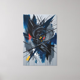 Impressão Em Tela Caos em Movimento