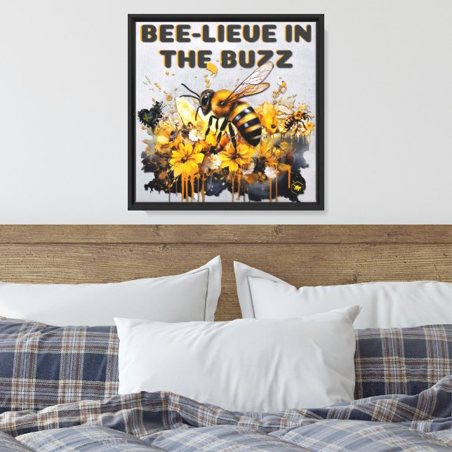 Impressão Em Tela Capa de abelhas (Insitu(Quarto))