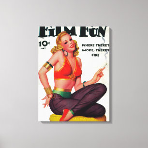 Impressão Em Tela Capa de revista 11 do divertimento do filme