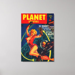 Impressão Em Tela Capa de revista 2 das histórias do planeta