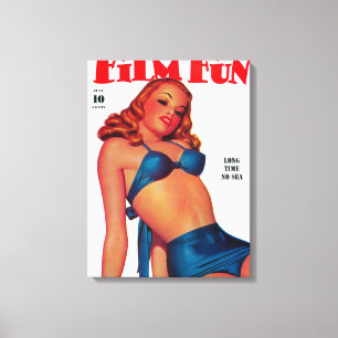 Impressão Em Tela Capa de revista 4 do divertimento do filme