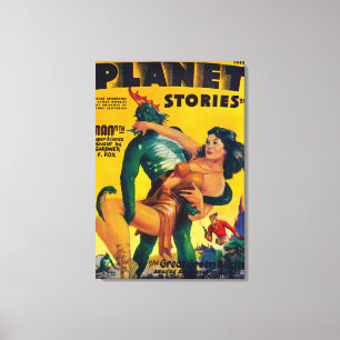 Impressão Em Tela Capa de revista 6 das histórias do planeta