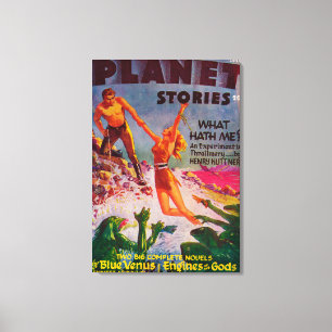Impressão Em Tela Capa de revista 7 das histórias do planeta