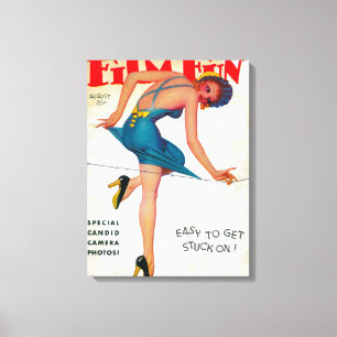 Impressão Em Tela Capa de revista 9 do divertimento do filme