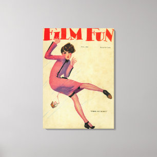 Impressão Em Tela Capa de revista do divertimento do filme