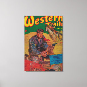 Impressão Em Tela Capa de revista ocidental 2 das fugas