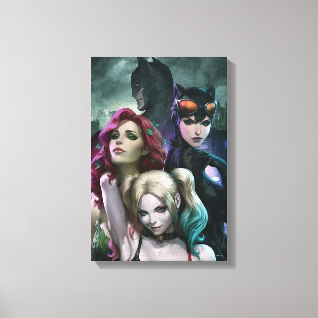 Impressão Em Tela Capa Variante da Edição #1000 de Gotham City Siren (Frente)