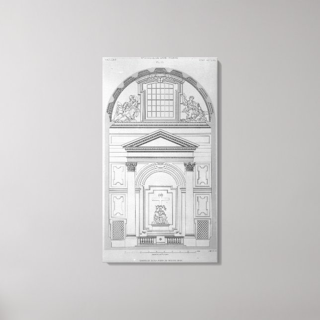 Impressão Em Tela Capela da Pieta na Rua. (Frente)