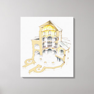 Impressão Em Tela Capela Palatina. Aachen. Alemanha