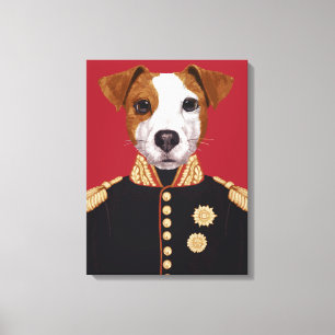 Impressão Em Tela Capitão Jack Russell