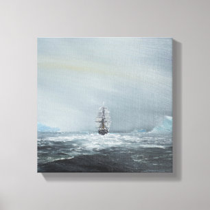 Impressão Em Tela Capitão Scott e grupo da descoberta