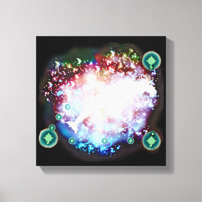 Impressão Em Tela Capricórnio (Frente)