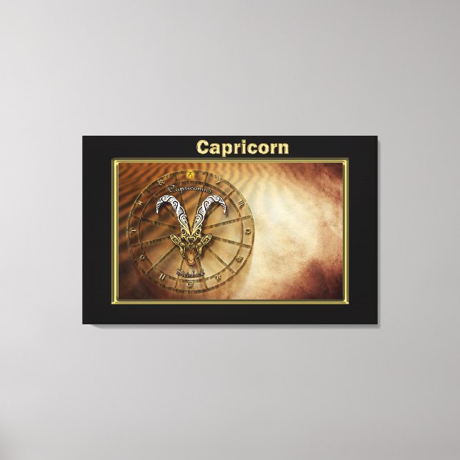 Impressão Em Tela Capricórnio Zodiac Astrologia design (Frente)