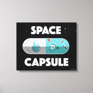 Impressão Em Tela Cápsula de espaço