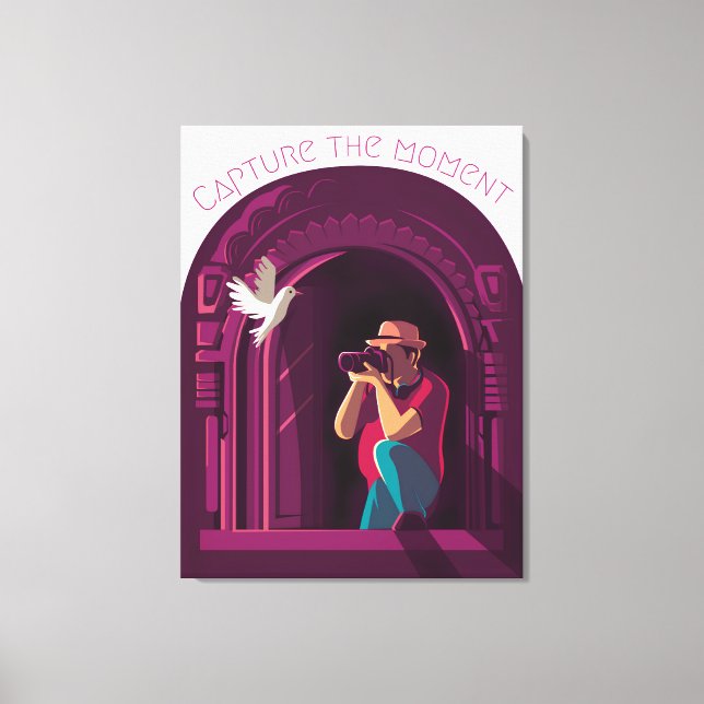 Impressão Em Tela Capturar o momento (Frente)