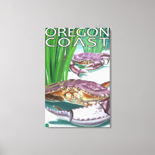 Impressão Em Tela Caranguejo da costa de Oregon