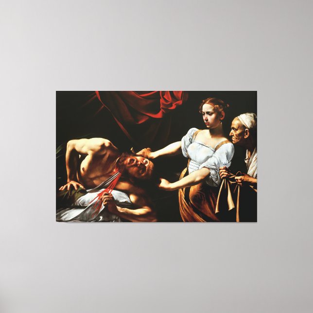 Impressão Em Tela Caravaggio - Judith Beunder Holofernes (Frente)