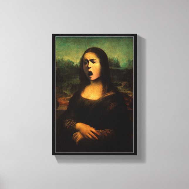 Impressão Em Tela Caravaggio Medusa Mona Lisa  (Frente)