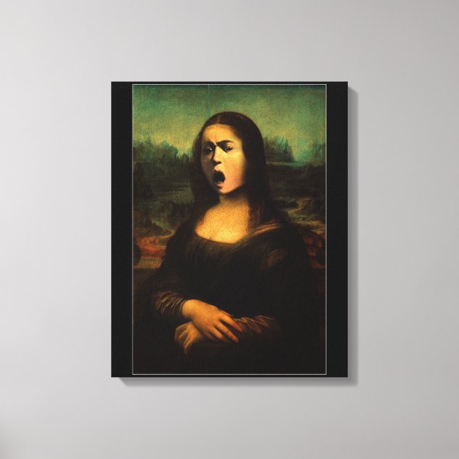 Impressão Em Tela Caravaggio Medusa Mona Lisa  (Frente)