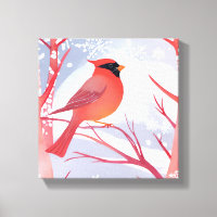 Cardinal Vermelho | Bela Pintura em Aquarela