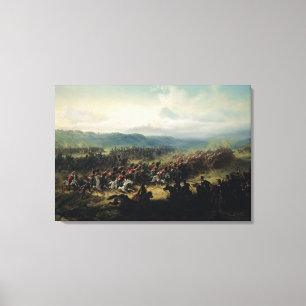 Impressão Em Tela Carga da Brigada Luz, 25 de outubro de 1854