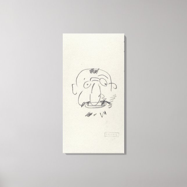 Impressão Em Tela Carga de Lautrec par Lui-Meme (lápis no papel) (Frente)