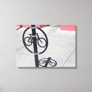 Impressão Em Tela Cargo engatando da bicicleta urbana