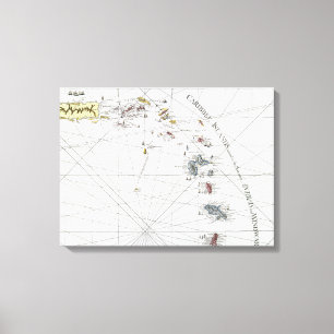 IMPRESSÃO EM TELA CARIBE: MAP, 1775