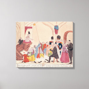 Impressão Em Tela Caricatura da maneira de fazer aristocrático