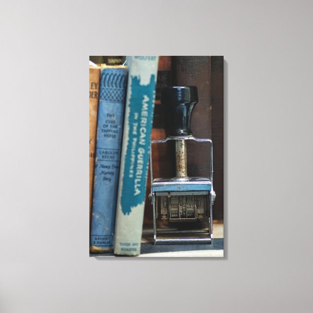 Impressão Em Tela Carimbo Data da Biblioteca (Frente)