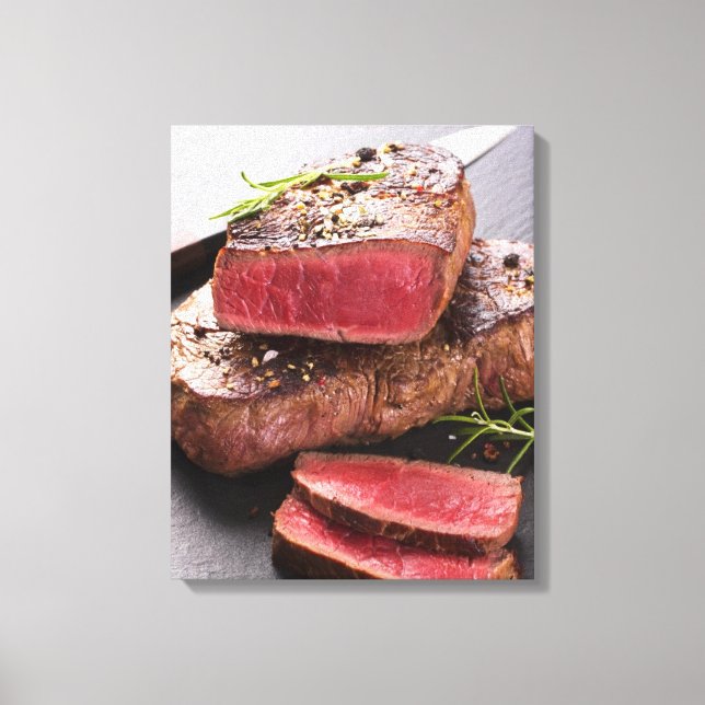 Impressão Em Tela Carne de bovino (Frente)