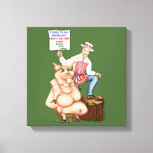 Impressão Em Tela Carniceiro de n da arte/porco da cozinha das