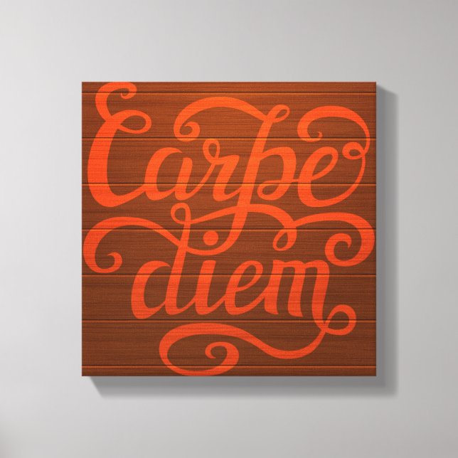Impressão Em Tela Carpe Diem' (Frente)
