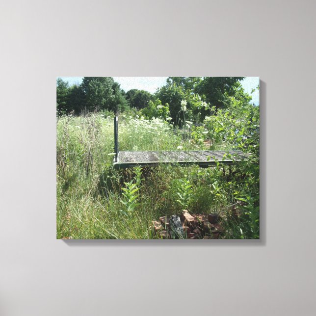 Impressão Em Tela Carrinho de caminho de ferro antigo (Frente)